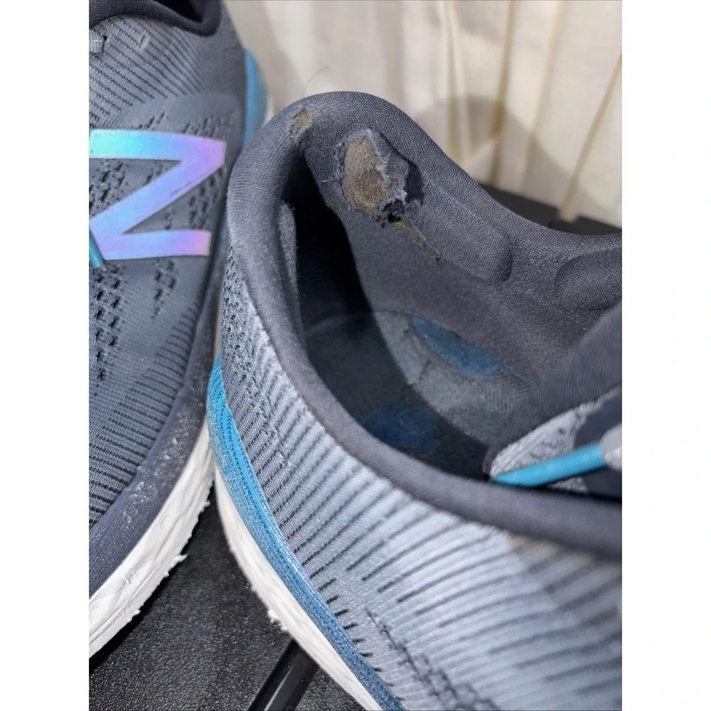 New Balance Men's Fresh Foam More V1 Running Shoes Gray/Blue Size 12.5 Mens/ W14
